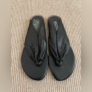 Michael Michael Kors leather thong slides. Size 7.5 M